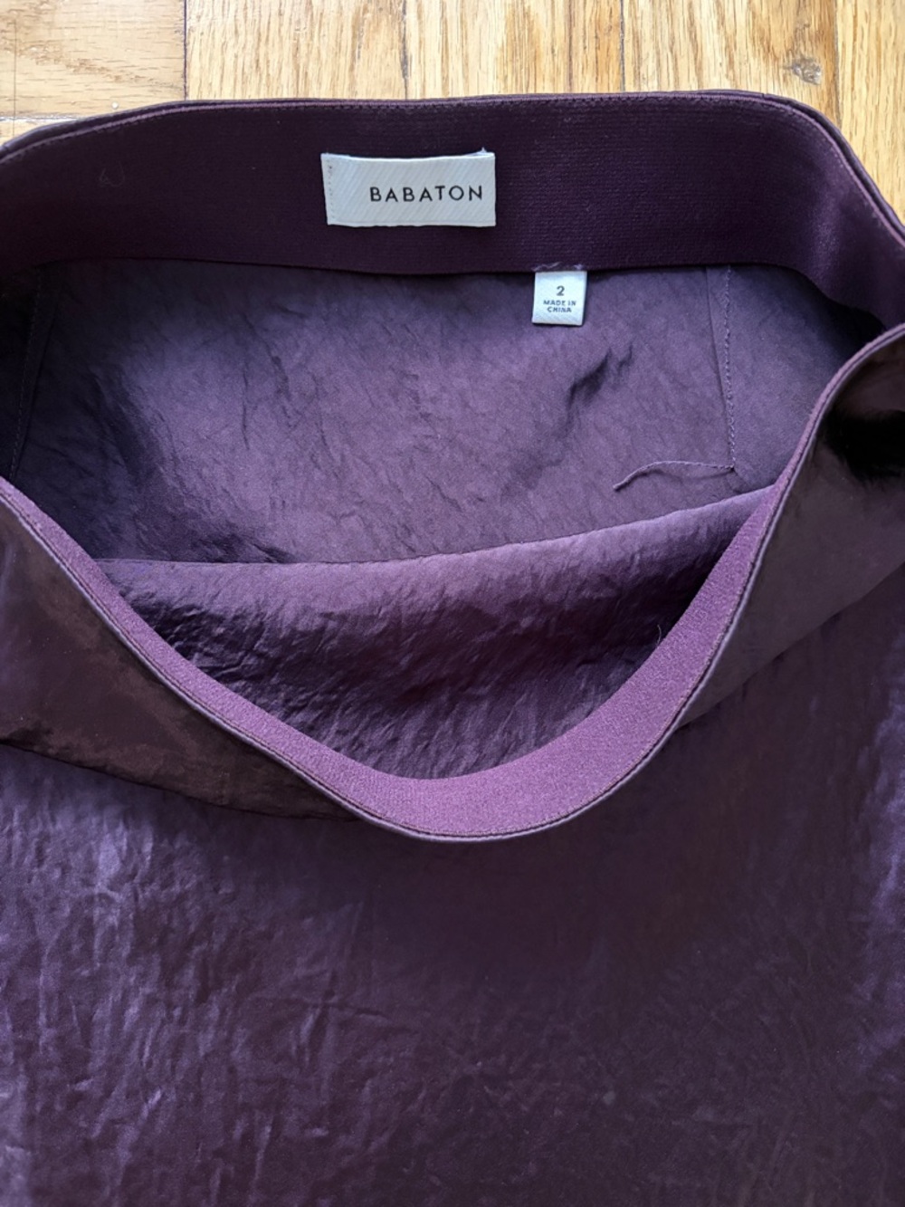 Aritzia Satin Maxi Slip Skirt - noble purple - Picture 4 of 4